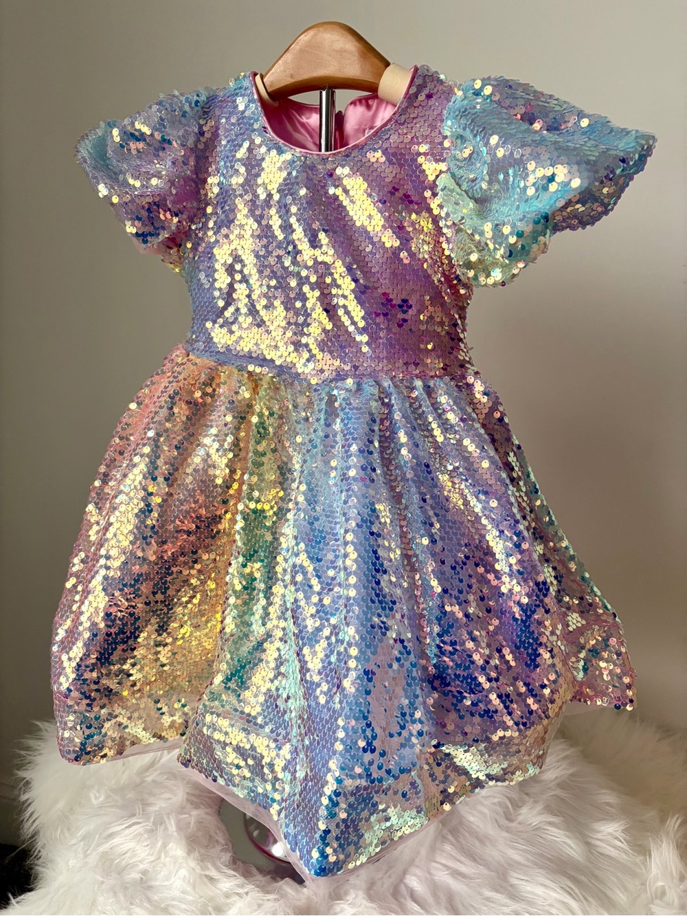Lola and the Boys Sequin Ombré Dress